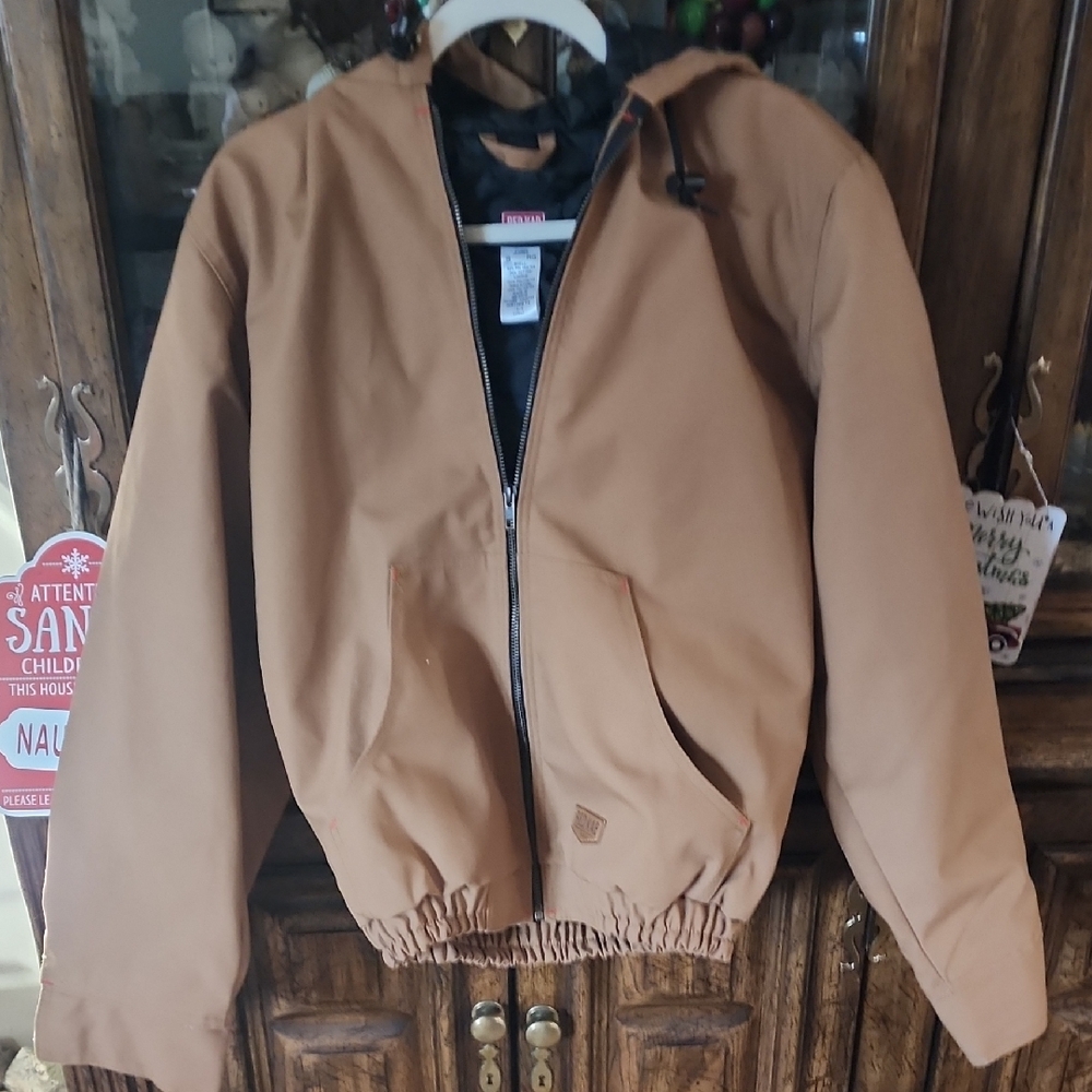 Men's Brown Hooded Jacket